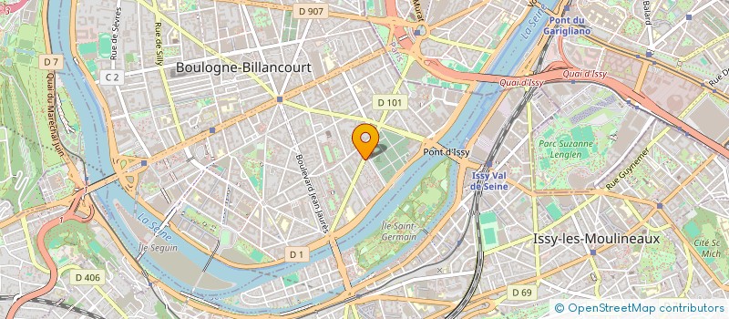 localisation de l'entreprise PRO AUDIOVISUEL à BOULOGNE-BILLANCOURT