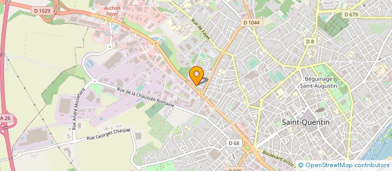 localisation de l'entreprise PRO AUTO à SAINT-QUENTIN