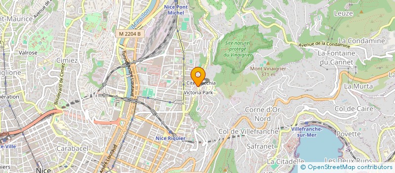 localisation de l'entreprise PRO AZUR BTP à NICE