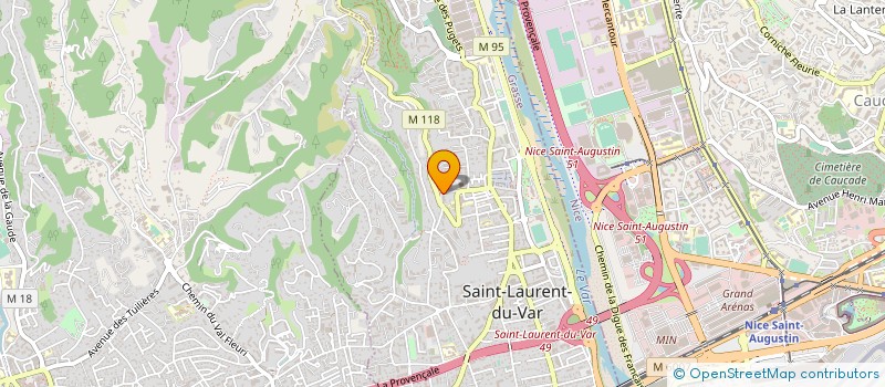 localisation de l'entreprise PRO AZUR NETTOYAGE ET SERVICES à SAINT-LAURENT-DU-VAR