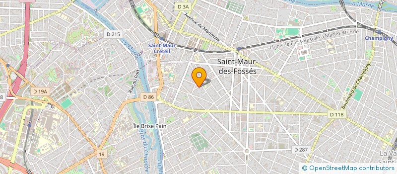 localisation de l'entreprise PRO BAT 2000  SAINT-MAUR-DES-FOSSES