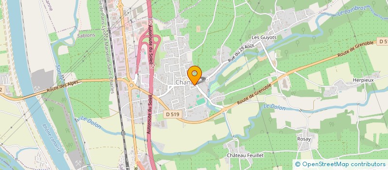 localisation de l'entreprise PRO BAT 3 MILL à CHANAS