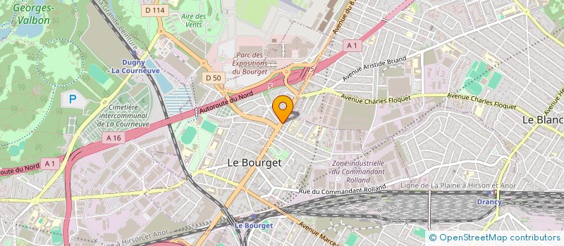 localisation de l'entreprise PRO BAT à LE BOURGET