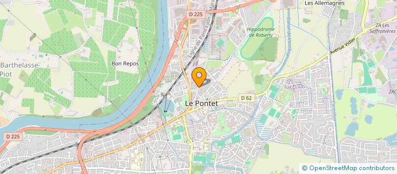 localisation de l'entreprise PRO.BAT  LE PONTET