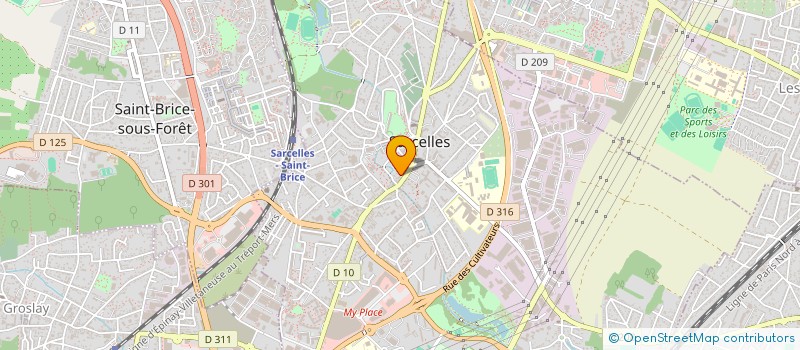 localisation de l'entreprise PRO BAT à SARCELLES