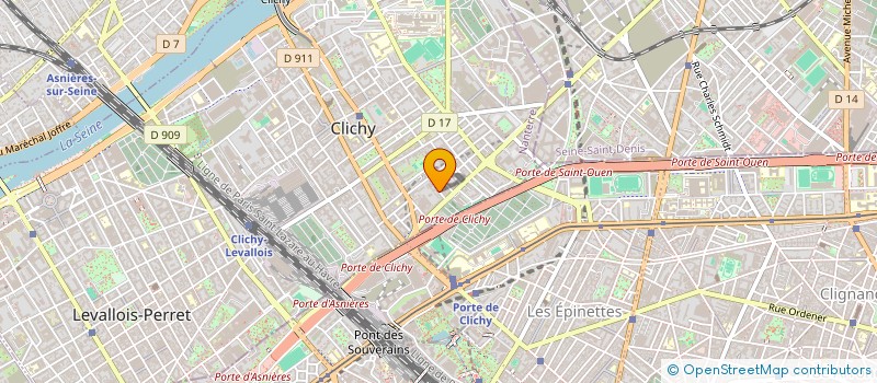 localisation de l'entreprise PRO BAT à CLICHY
