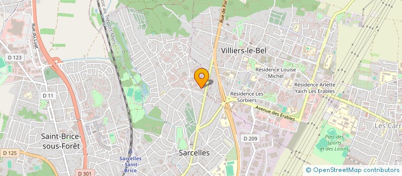 localisation de l'entreprise PRO BAT à SARCELLES