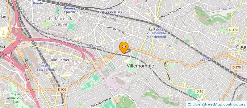 localisation de l'entreprise PRO BAT à VILLEMOMBLE
