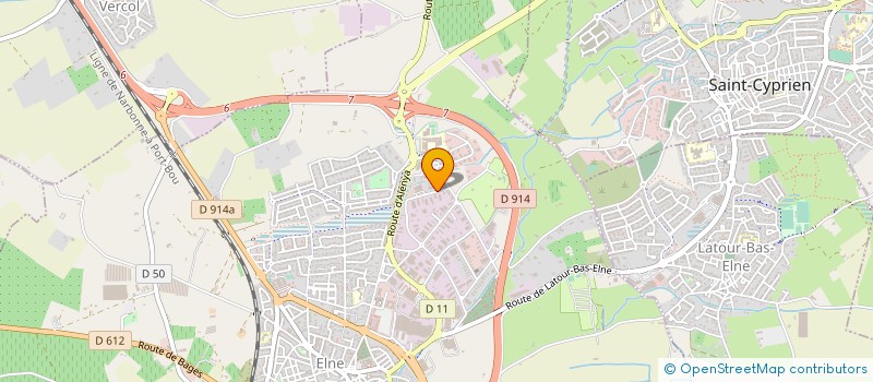 localisation de l'entreprise PRO BAT 66 à ELNE