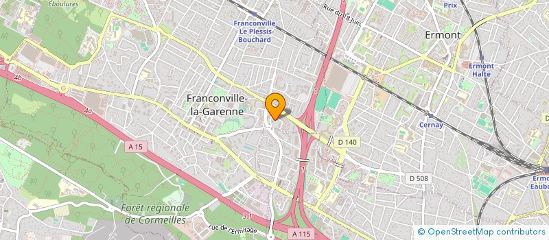 localisation de l'entreprise PRO-BAT à SANNOIS