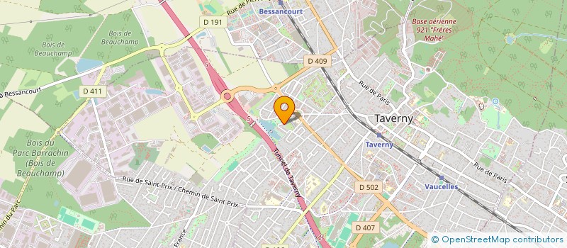 localisation de l'entreprise PRO-BAT  TAVERNY