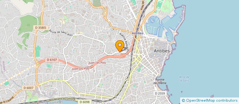 localisation de l'entreprise PRO BAT à ANTIBES