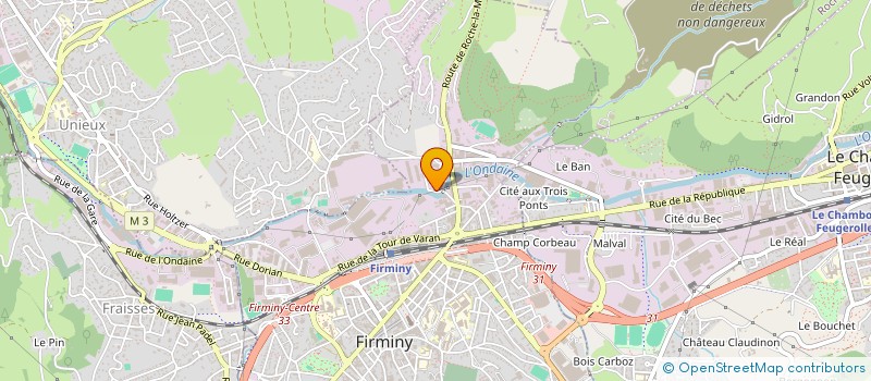 localisation de l'entreprise PRO BAT' à FIRMINY