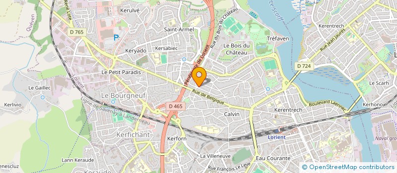 localisation de l'entreprise PRO BAT à LORIENT