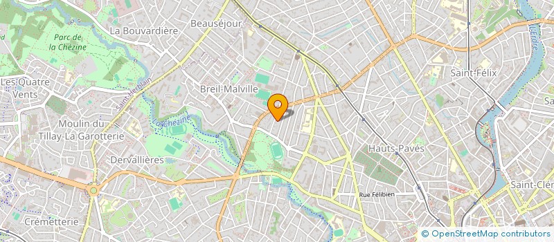 localisation de l'entreprise PRO BAT à NANTES