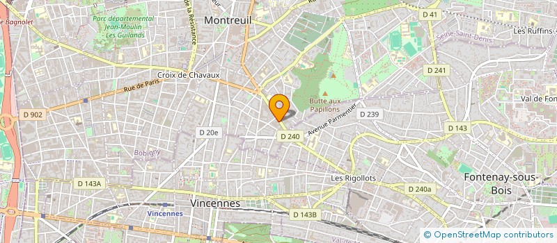 localisation de l'entreprise PRO BAT 93 à MONTREUIL