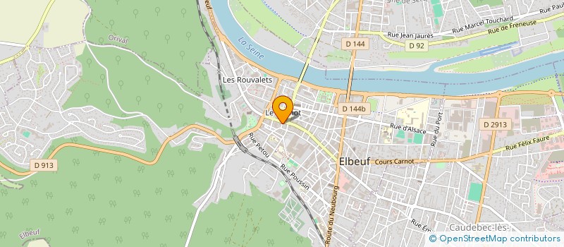 localisation de l'entreprise PRO BAT CONSTRUCTION à ELBEUF