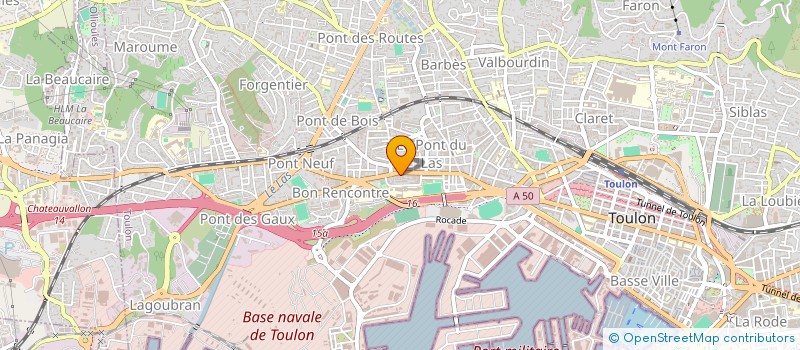 localisation de l'entreprise PRO BAT ETANCHEITE à TOULON