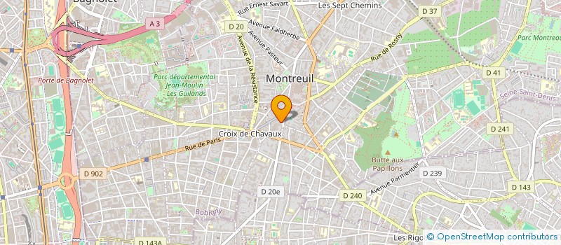 localisation de l'entreprise PRO BAT IDF à MONTREUIL