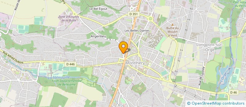 localisation de l'entreprise PRO.BAT MENUISERIE  MONTLHERY