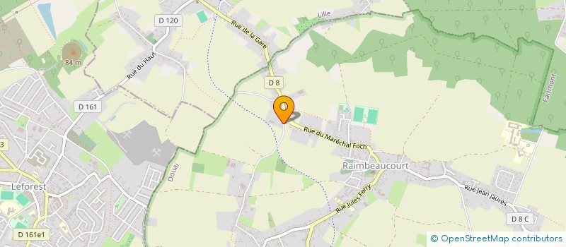 localisation de l'entreprise PRO-BAT-NORD à RAIMBEAUCOURT