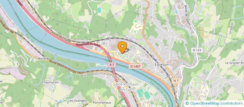 localisation de l'entreprise PRO BAT RHONE ALPES  VIENNE