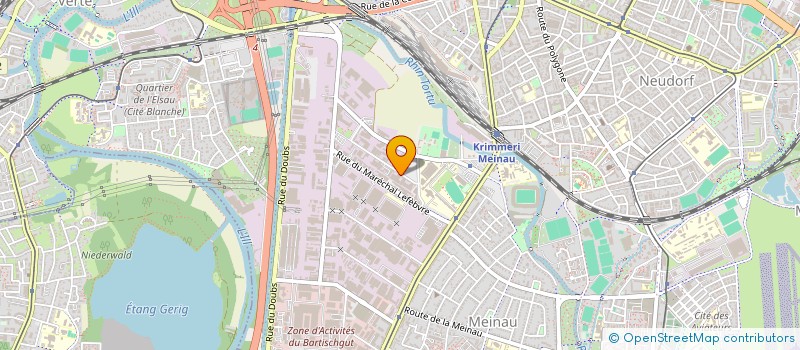 localisation de l'entreprise PRO-BAT SYSTEMES à STRASBOURG