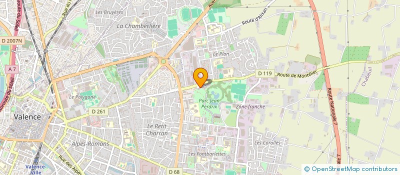 localisation de l'entreprise PRO-BAT26 à VALENCE