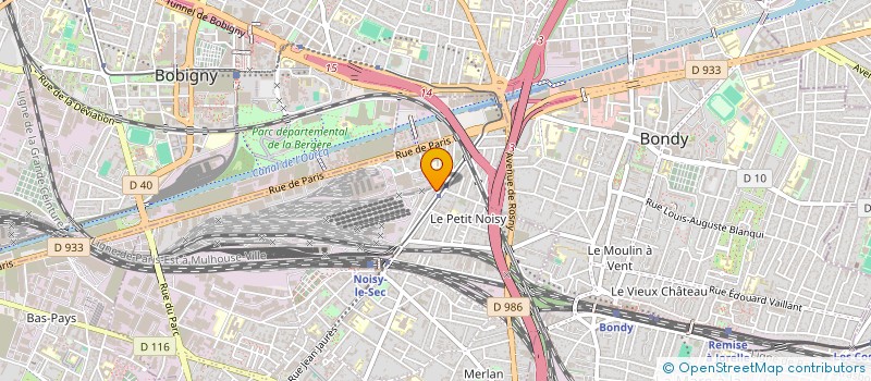 localisation de l'entreprise PRO BATECH à NOISY-LE-SEC