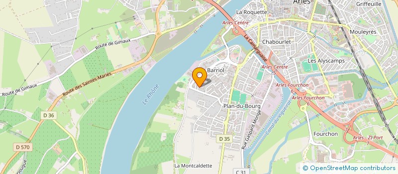 localisation de l'entreprise PRO BATI  ARLES