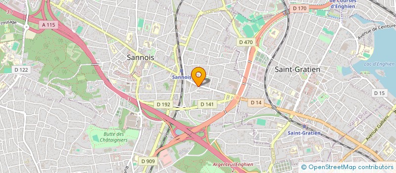 localisation de l'entreprise PRO BATI à SANNOIS