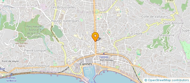 localisation de l'entreprise PRO BATI FORMA à CANNES