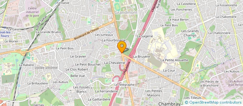 localisation de l'entreprise PRO - BATI - FRANCE  CHAMBRAY-LES-TOURS