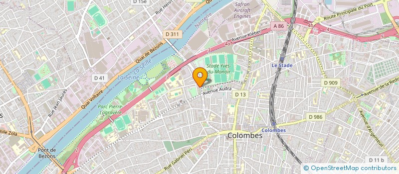 localisation de l'entreprise PRO BATIMENT à COLOMBES