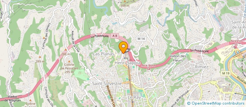 localisation de l'entreprise PRO BATIMENT à NICE