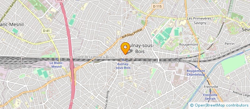 localisation de l'entreprise PRO BATIMENT à AULNAY SOUS BOIS