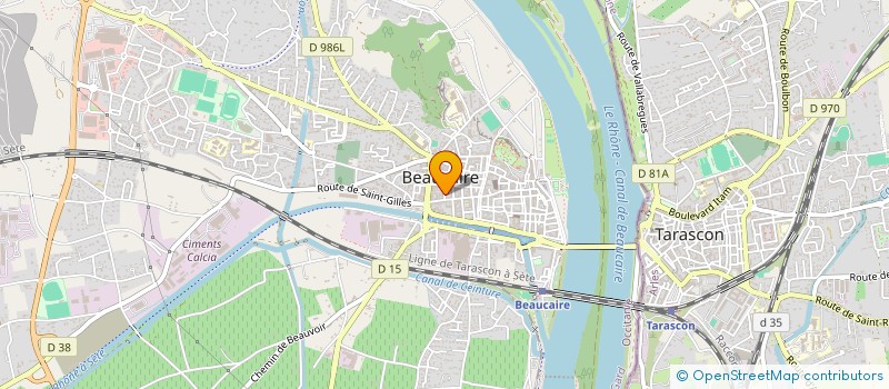 localisation de l'entreprise PRO BATIMENT à BEAUCAIRE