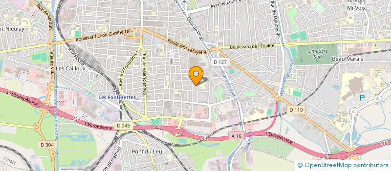 localisation de l'entreprise PRO BATIMENT DU LITTORAL  CALAIS