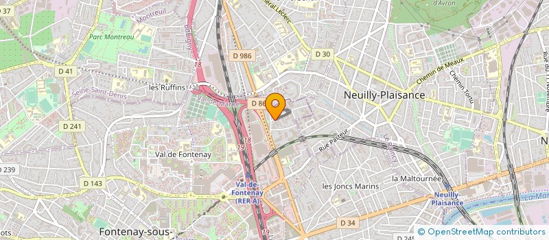localisation de l'entreprise PRO BATIMENT SERVICES à FONTENAY-SOUS-BOIS
