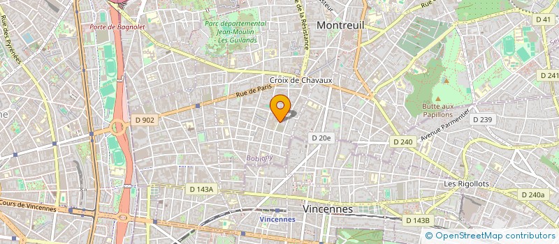 localisation de l'entreprise PRO- BAYER à MONTREUIL