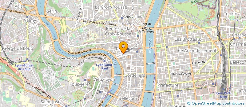 localisation de l'entreprise PRO BEAUTE TERREAUX à LYON