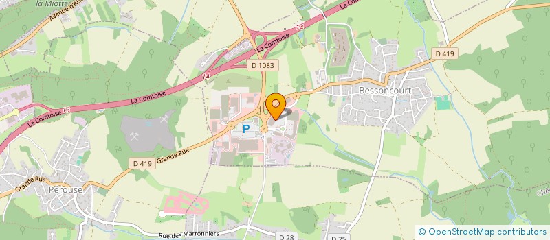 localisation de l'entreprise PRO BEL à BESSONCOURT