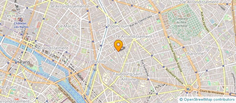 localisation de l'entreprise PRO BLANC à PARIS