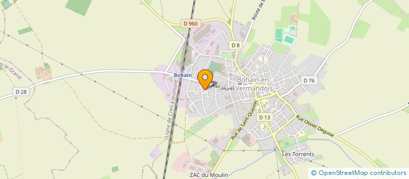 localisation de l'entreprise PRO BOIS à BOHAIN EN VERMANDOIS