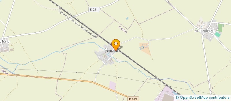 localisation de l'entreprise PRO BOIS 77 à AUBEPIERRE-OZOUER-LE-REPOS