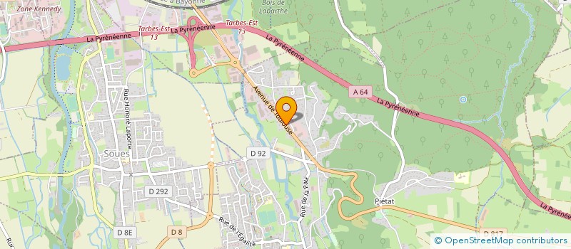 localisation de l'entreprise PRO BTP  BARBAZAN-DEBAT