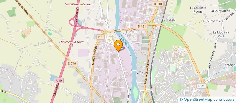 localisation de l'entreprise PRO CAMEC à CHATELLERAULT