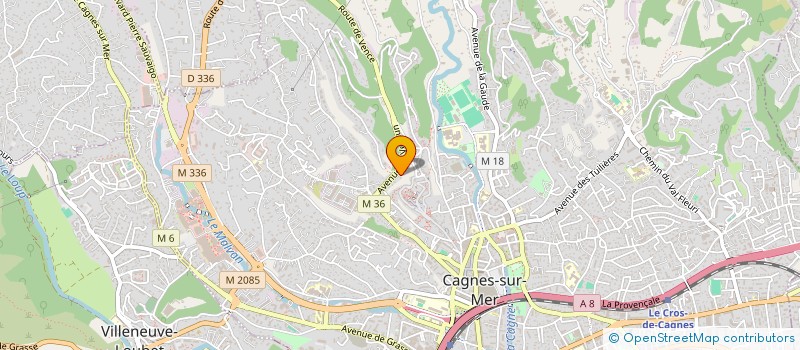 localisation de l'entreprise PRO CAR'S LUXURY  CAGNES-SUR-MER