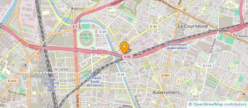 localisation de l'entreprise PRO CARREAU 1 à AUBERVILLIERS