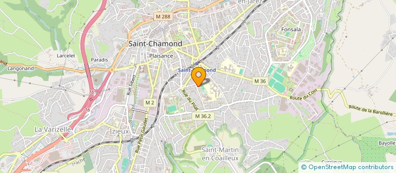 localisation de l'entreprise PRO CARRELAGE SOLS  SAINT-CHAMOND